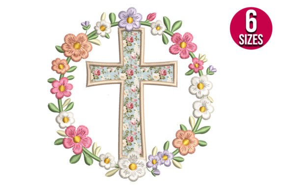 Cross Applique with Floral Wreath Review