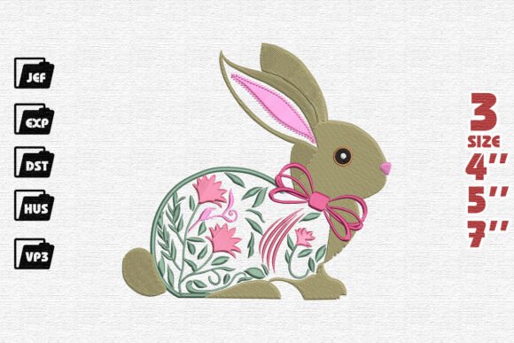 Floral Bunny Embroidery Design Review