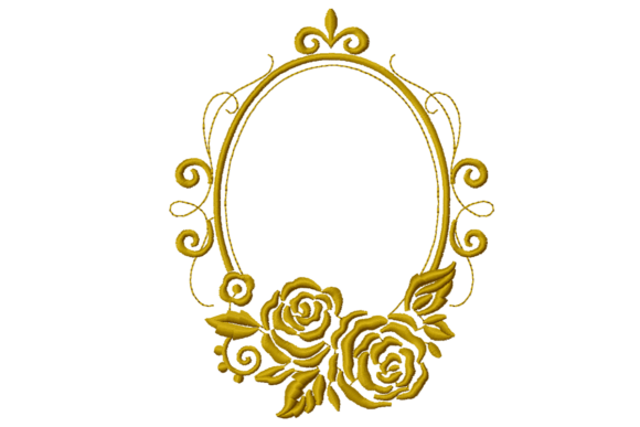 Floral Frame with Embroidered Rose Review