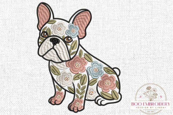 Floral French Bulldog: A Seasonal Embroidery Review