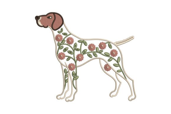 Floral Pointer Dog Embroidery Review