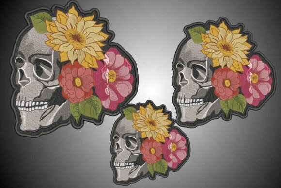 Floral Skull Patch: A Unique Embroidery Design Review