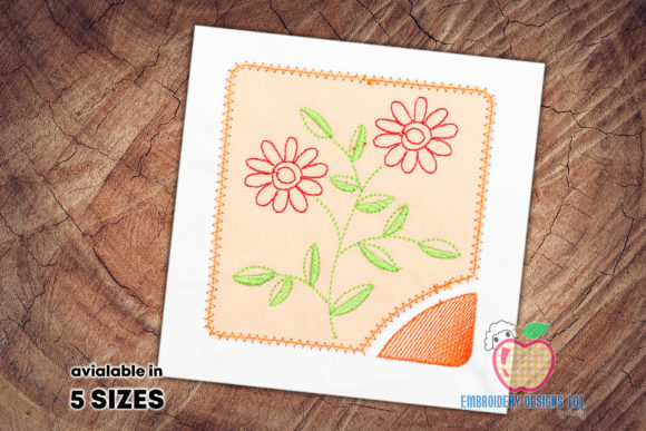 Flowers Blooming on Plant Applique Review
