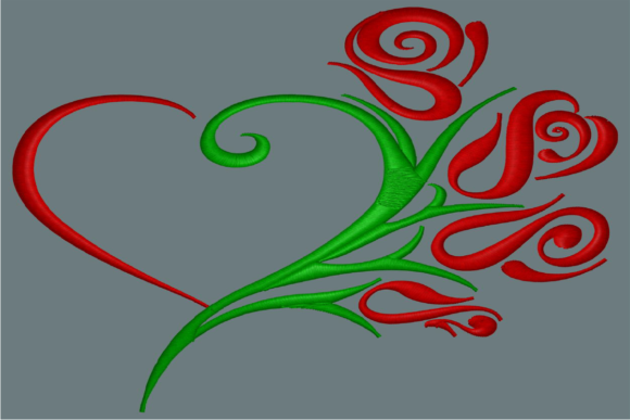 Heart and Roses Embroidery Review