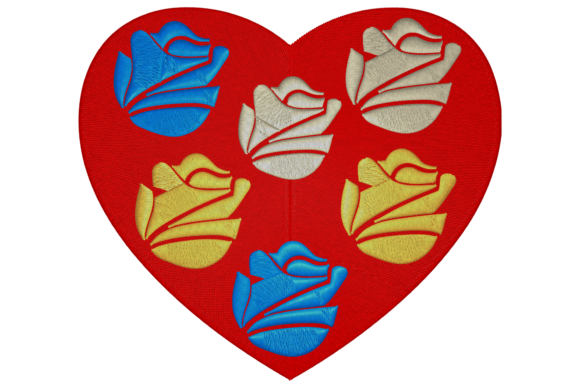 Heart with Flowers Inside Embroidery Review