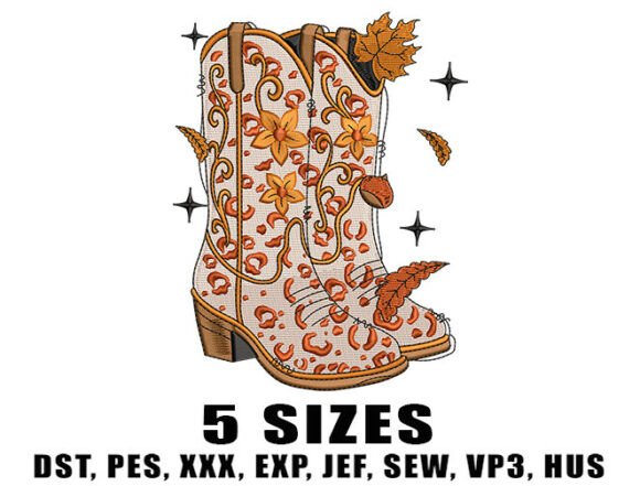 Hello Fall Boots Floral Embroidery Review