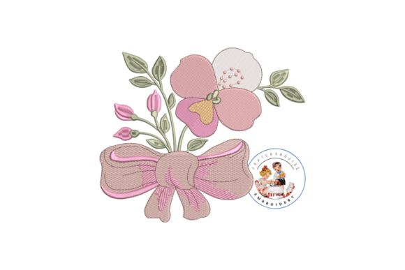 Orchid Floral Machine Embroidery Design Review