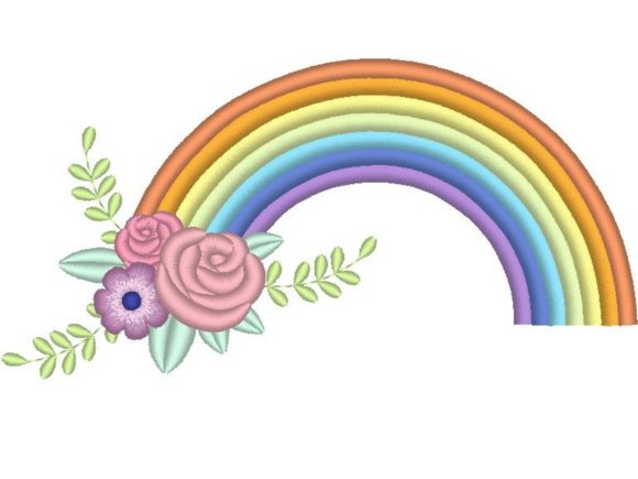 Rainbow and Flowers Embroidery Review