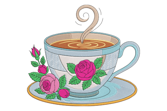 Vintage Floral Teacup Embroidery Review